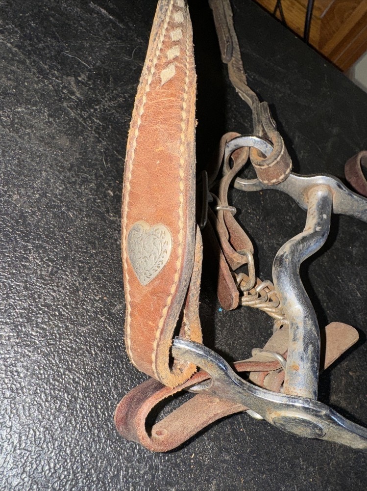 Western Bit 5” Width 7.5” Length With Leather Harness