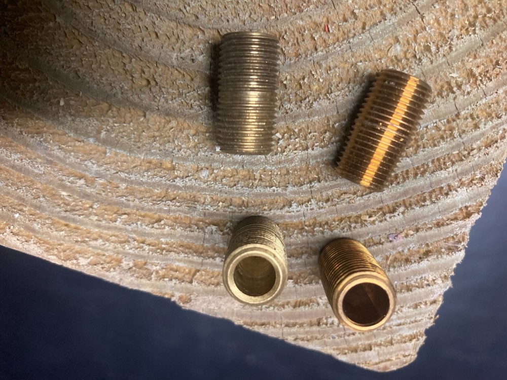 1/8'' x close pipe nipple brass 4pc