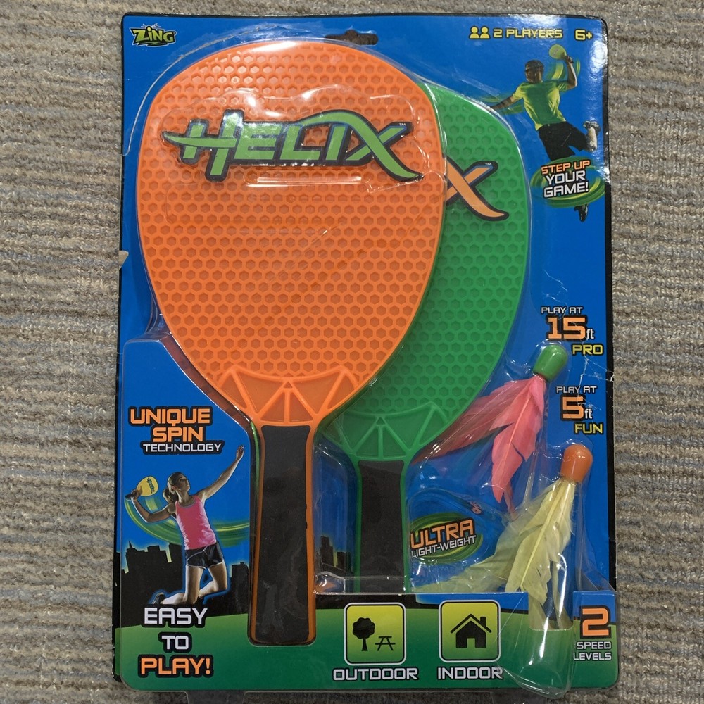 Zing Air Helix Paddle Set 2 Speed Levels with Unique Spin Technology NEW