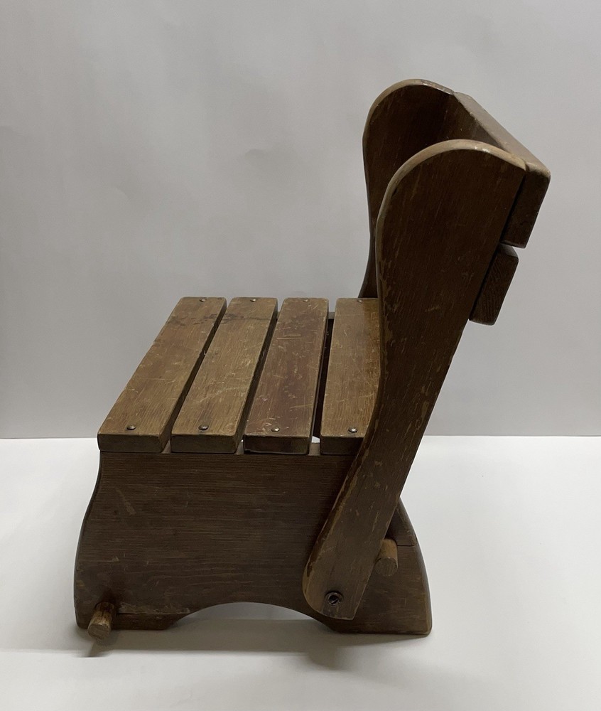 Vintage Children’s Handmade Folding Step Stool / Chair
