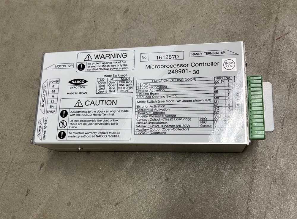 GYROTECH/NABCO 248901-301175 PROCESSOR CONTROL, U30 USED