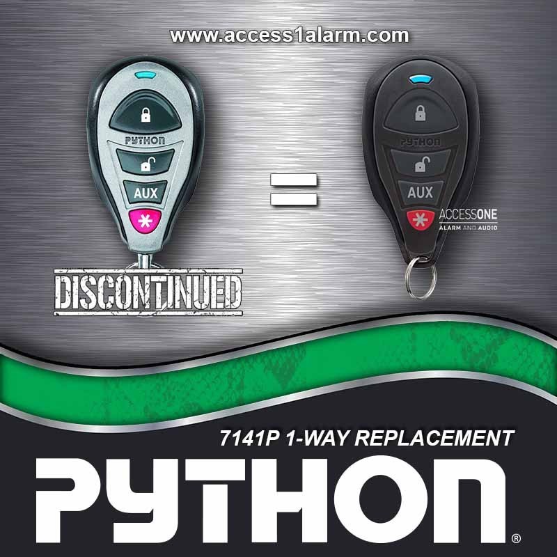 Python 7141P 1-Way 4-Button Remote Control For 702 3202P New 7145P EZSDEI7141