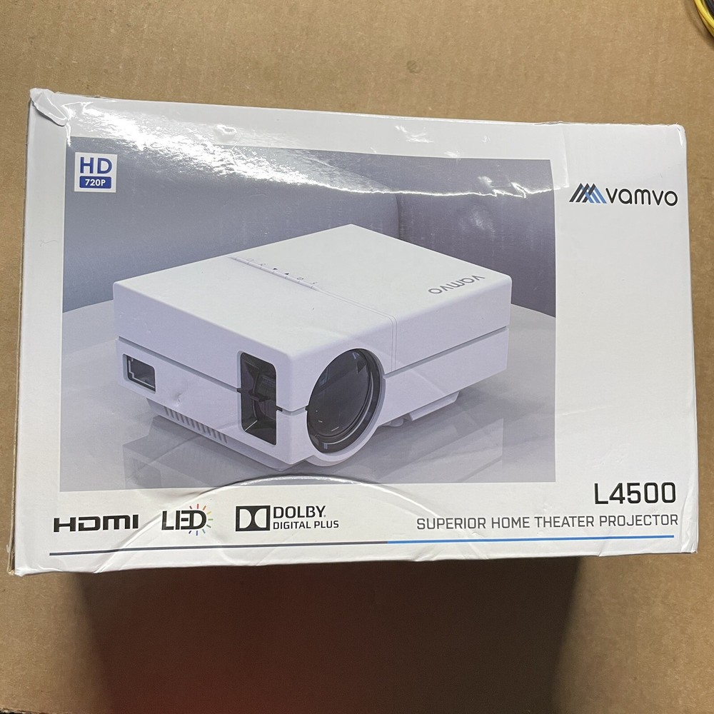 Vamvo L4500 Projector HDMI LED
