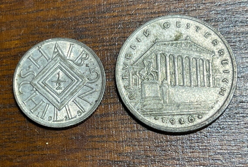 Austria 2 Coins Lot Great Condition High Value