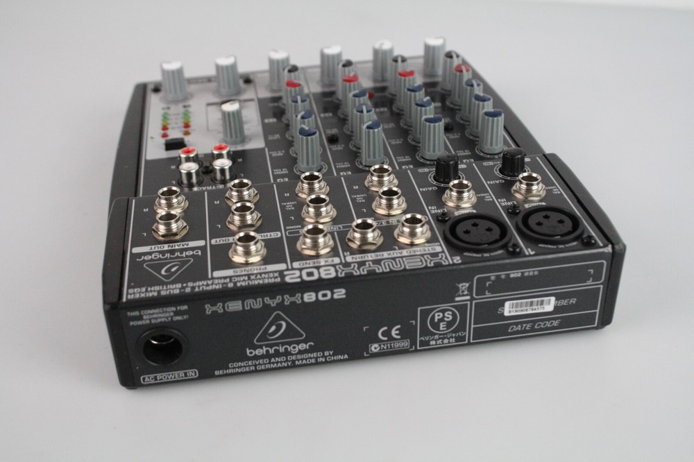 Behringer XENYX 802 Mixing Console ~ Missing Power Supply ~