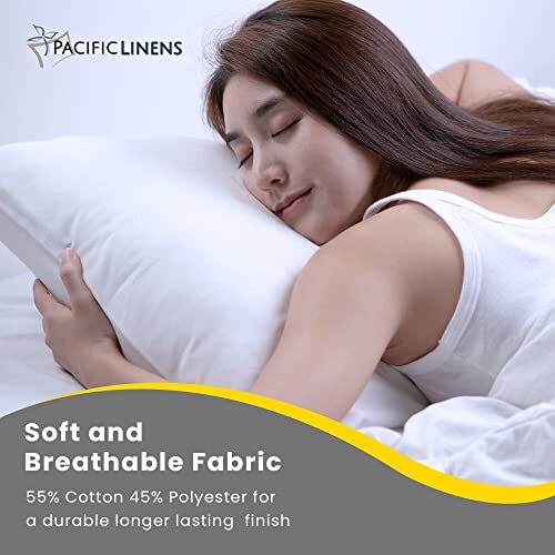 Pillow Protector - Poly-Cotton Blend Pillow Covers - Water and Dust Resistant