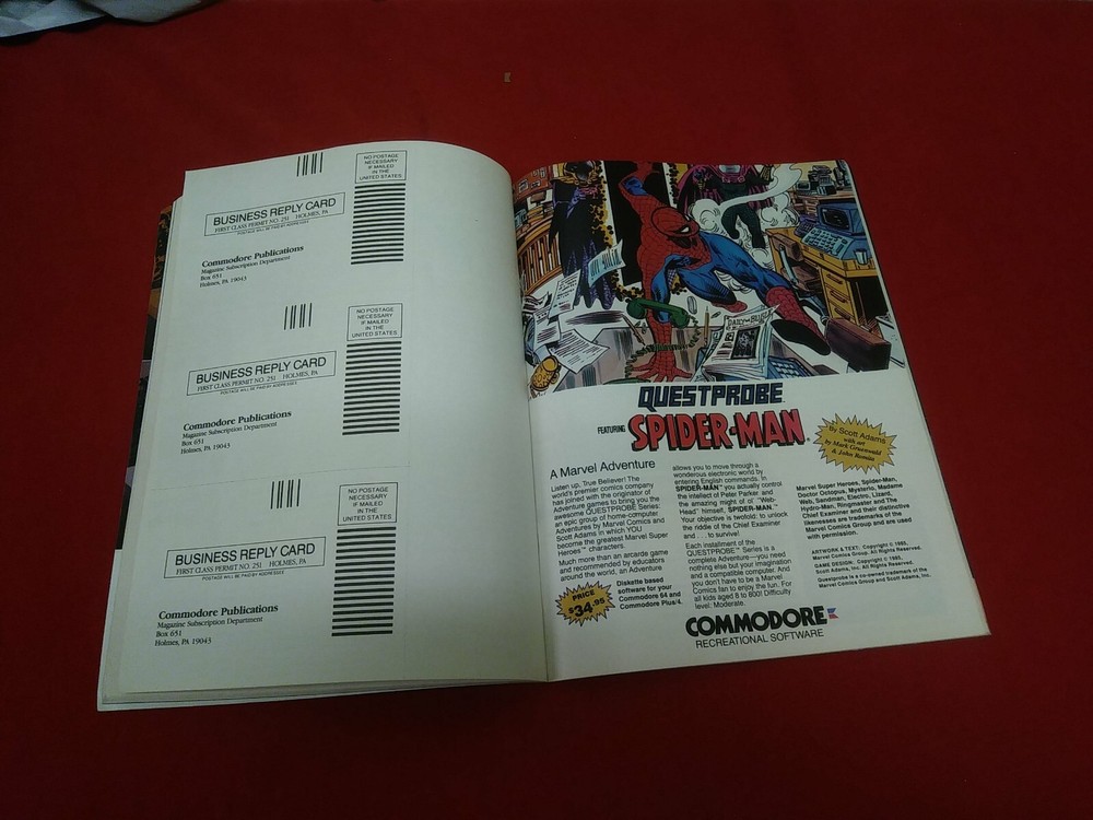 Vtg Commodore Microcomputers Magazine Augest 1985