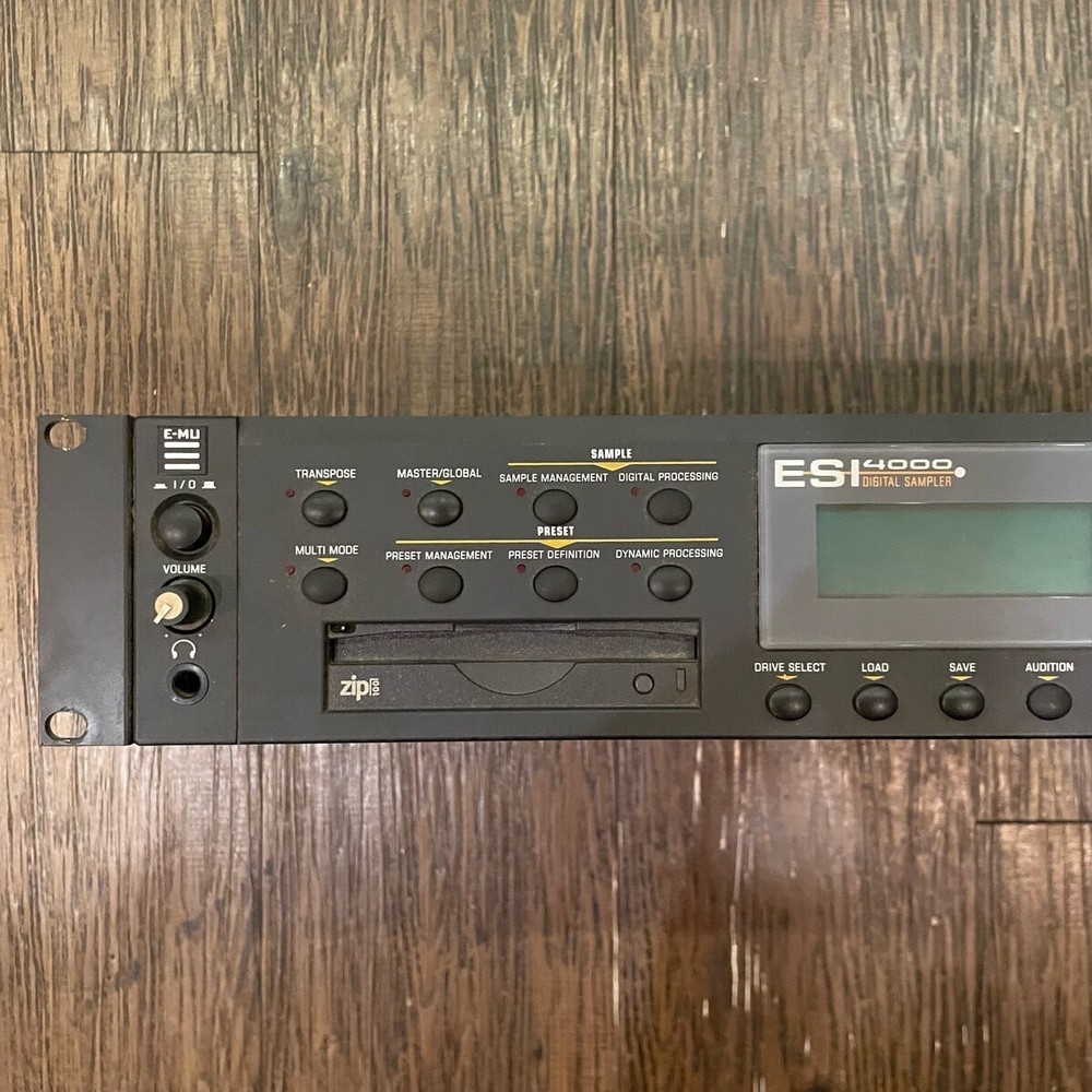 E-mu ESI-4000 sampler Checking for power-on only Black sound source material
