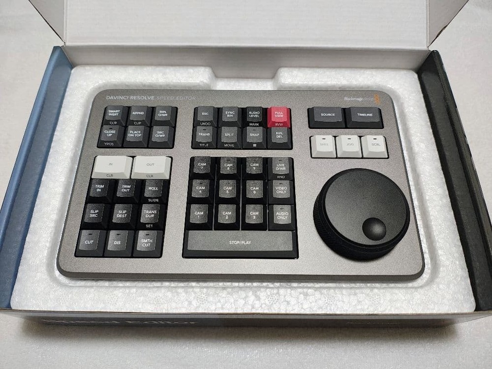 Blackmagic DaVinci Resolve Speed Editor USB-C Controller NO License Key MINT
