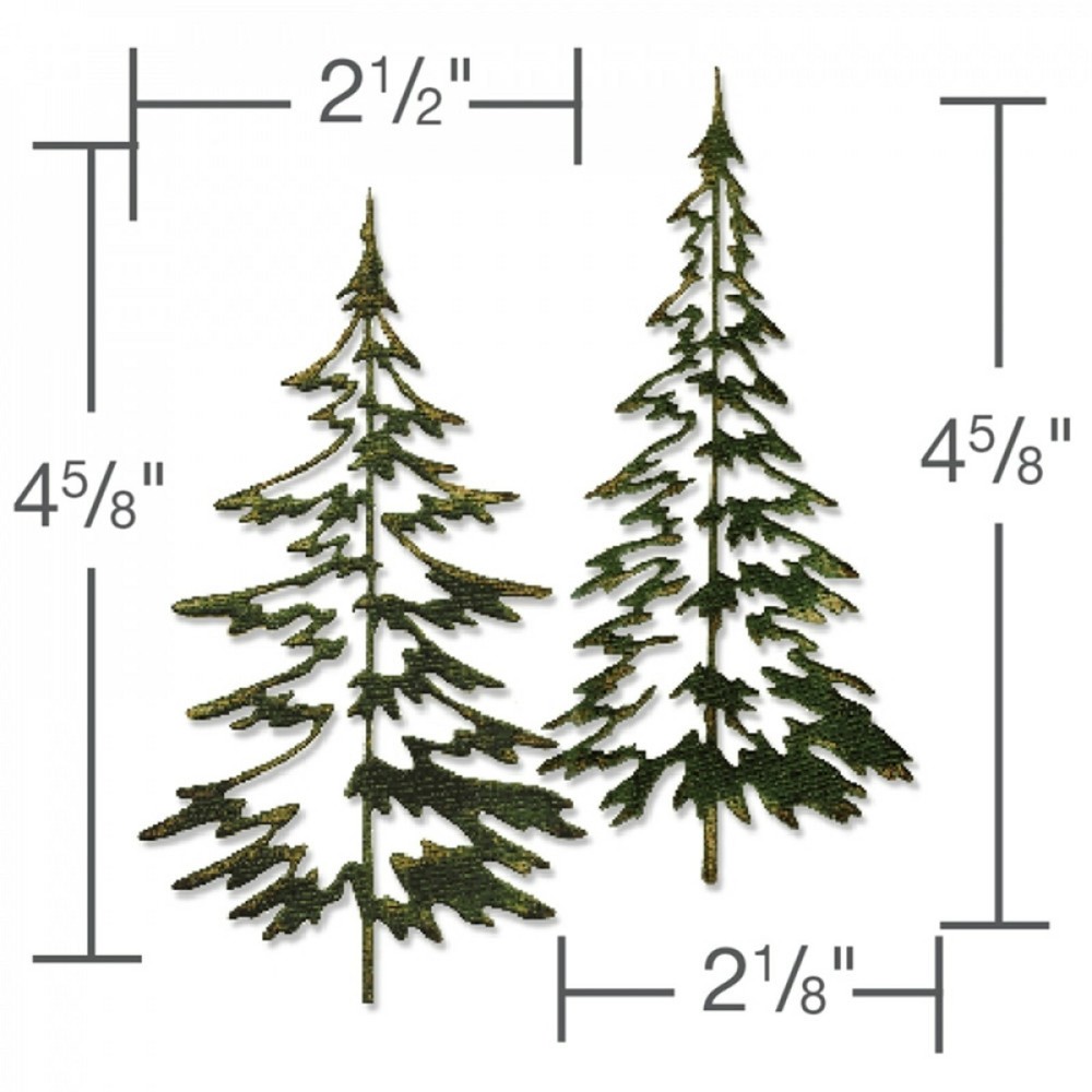 Sizzix Thinlits Woodlands 2pc set #660978 Retail $15.99 designer Tim Holtz