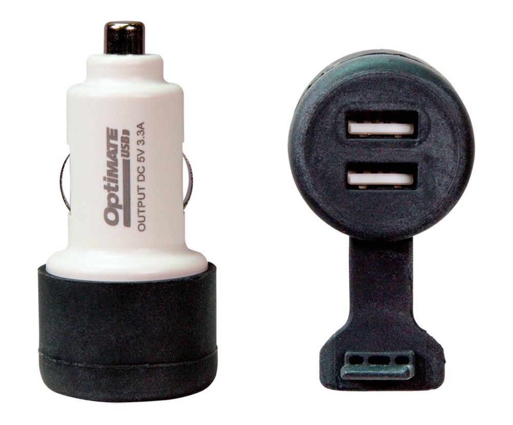 Tecmate OptiMate USB 3300mA Dual Output Charger w/Auto Plug (O-106)
