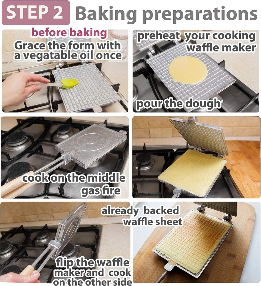 Waffle Maker Rectangular Shape Waffle Cone Maker