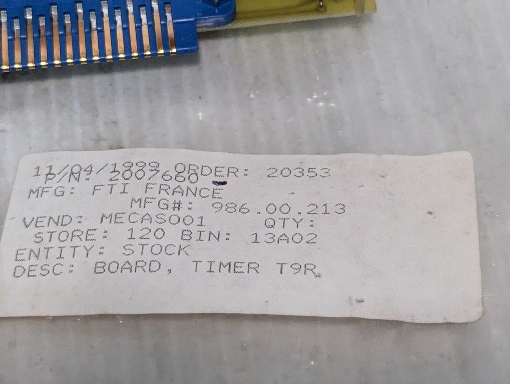 Mecasonic VMV Timer Board TRSB 2007660 in original packaging