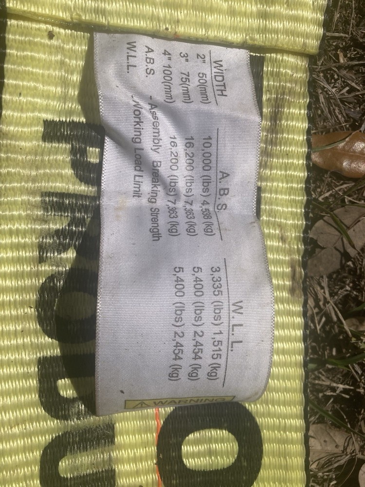 Paramount 4" x 30' Winch Strap with 4" Flat Hook-5400 lbs Working Load Limit.