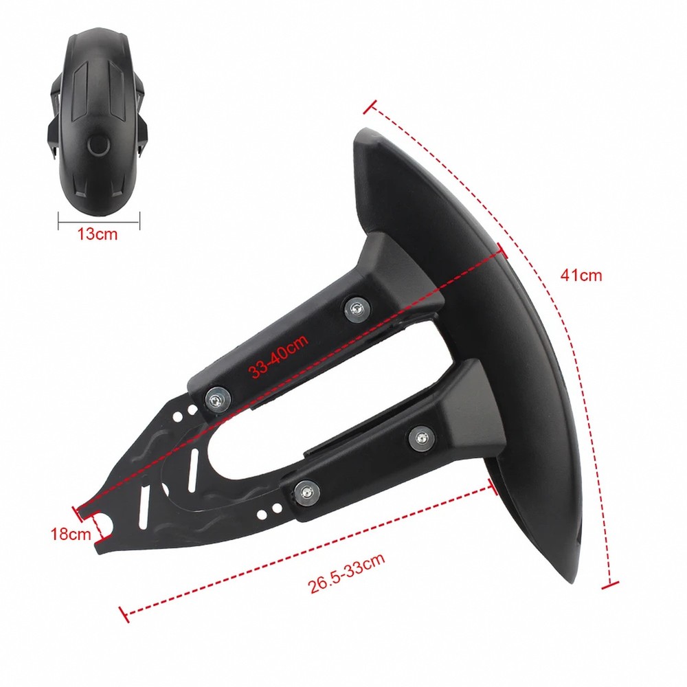 Universal Motorcycle Rear Mudguard with Adjustable Mounting