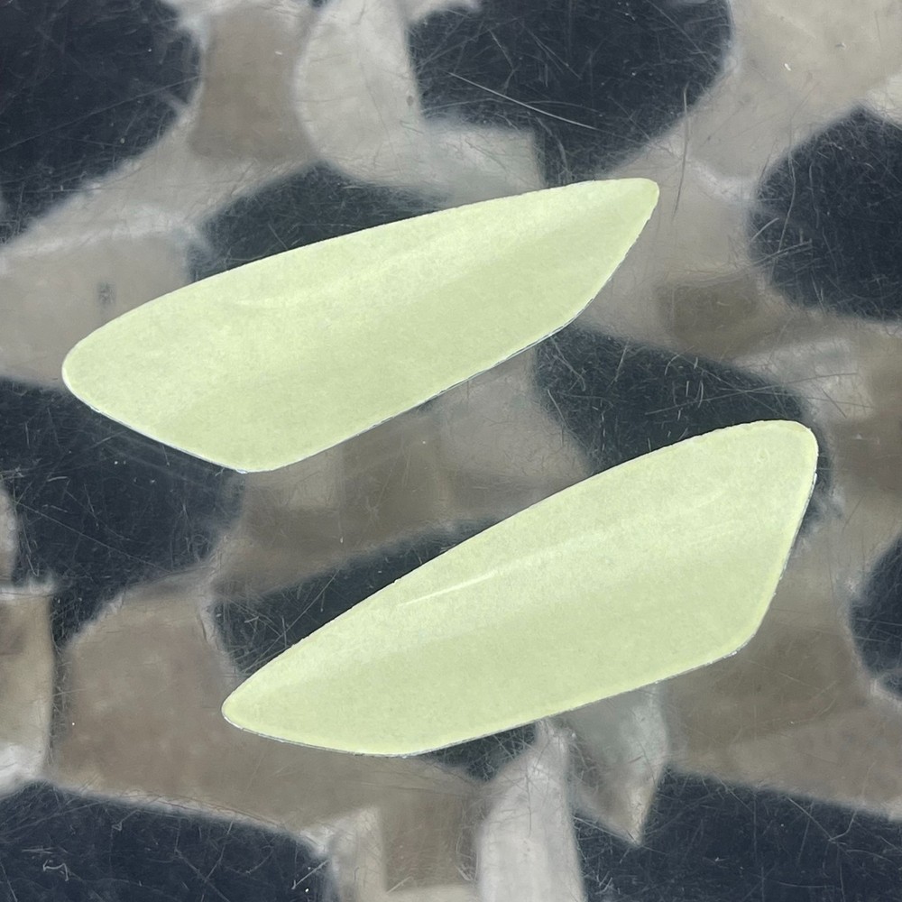 NEW Dye Rotor Bottom Shell Logo Set - Left & Right - Olive