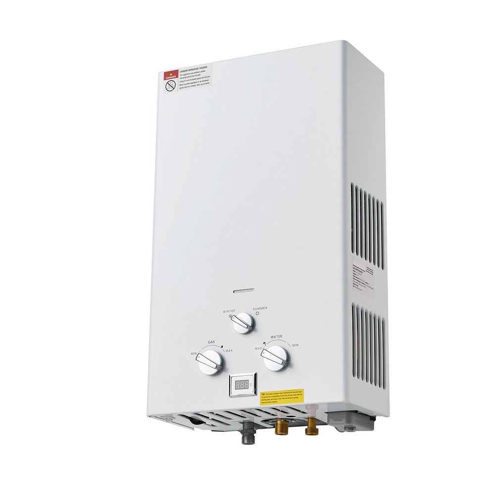 Portable 2.64GPM 10L Propane Tankless Water Heater Instant Boiler RV w/Regulator