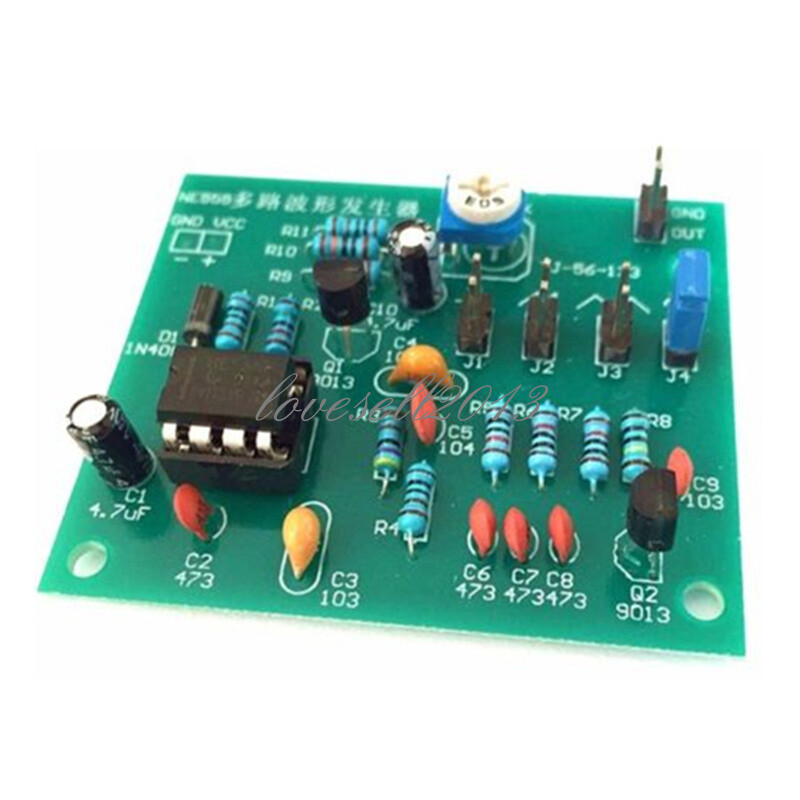 Multi-Channel NE555 Waveform Generator Module Sine Triangle Square Wave DIY Kits