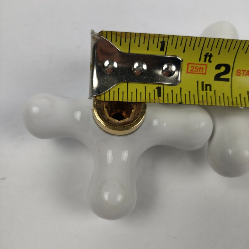 VINTAGE CERAMIC DELUXE BATHROOM HOT & COLD - HANDLES