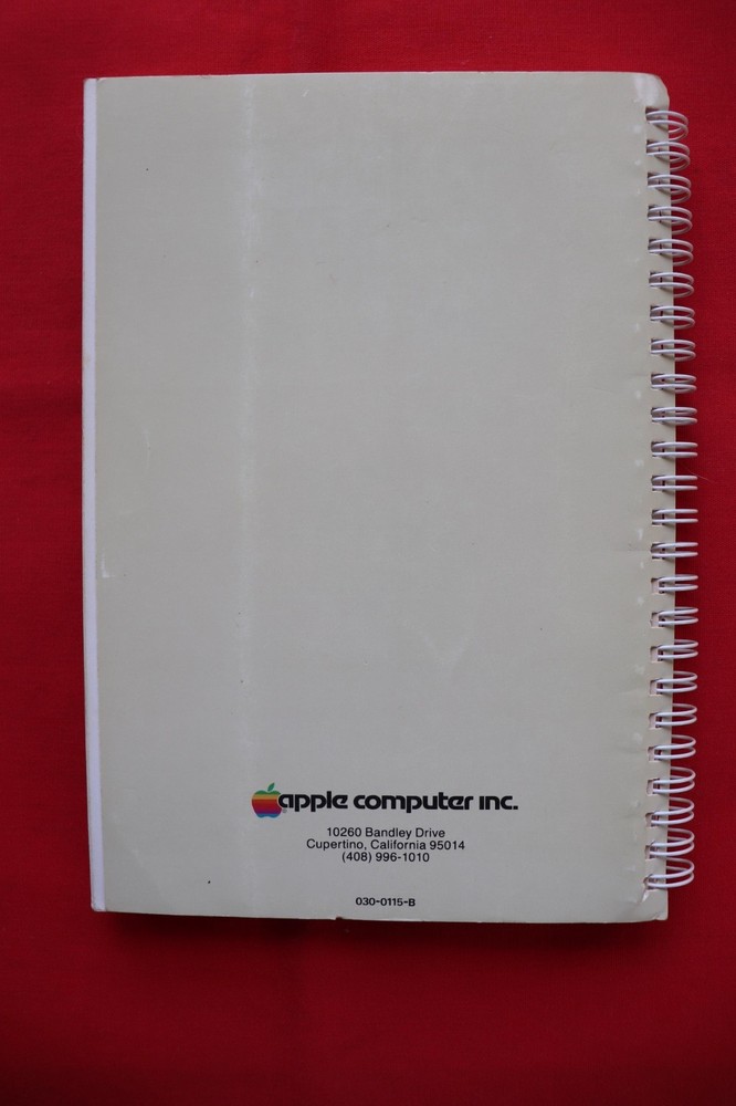 VINTAGE APPLE II COMPUTER “THE DOS MANUAL”