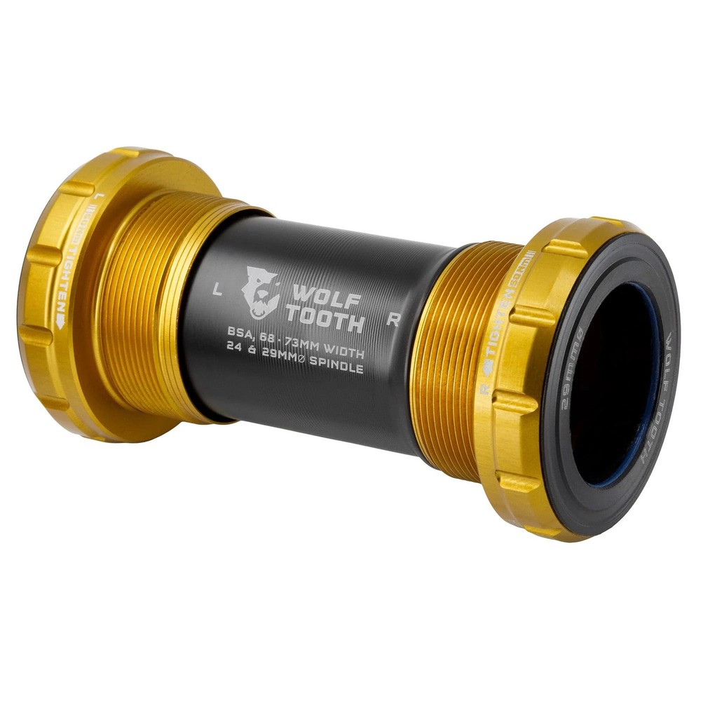 Wolf Tooth 29mm Gold BSA Bottom Bracket - Precision DUB Compatibility