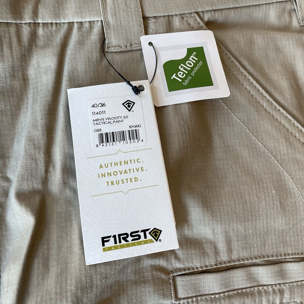 First Tactical Khaki Cargo Pants Size 40x36 NWT’S