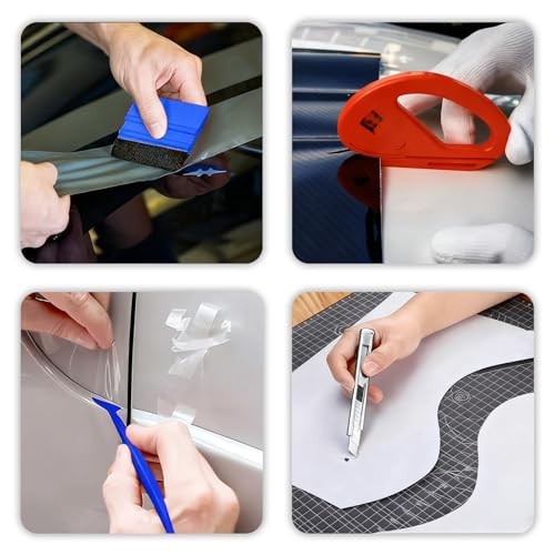 Vehicle Vinyl Wrap Tool Kit/Window Tinting Tool Include, Felt Squeegee, Window