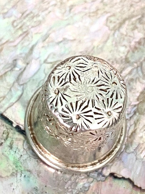 Silver Thimble Hallmarked with Beautiful Design