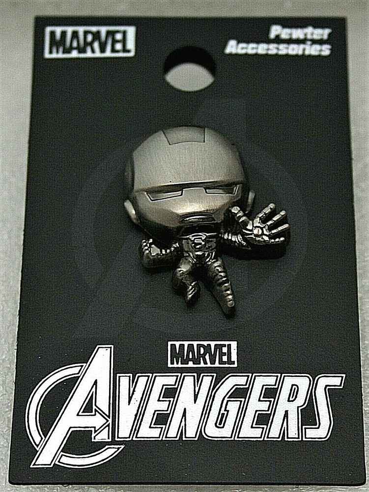 Marvel Comics Iron Man Kawaii Pewter Lapel Pin New MOC