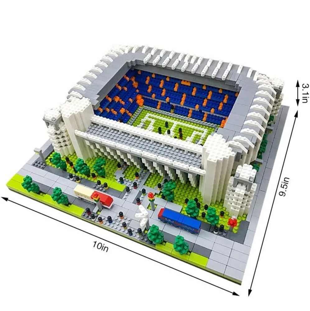 Micro Mini Blocks Real Madrid Stadium Building Model Set 4575 Pieces Famous