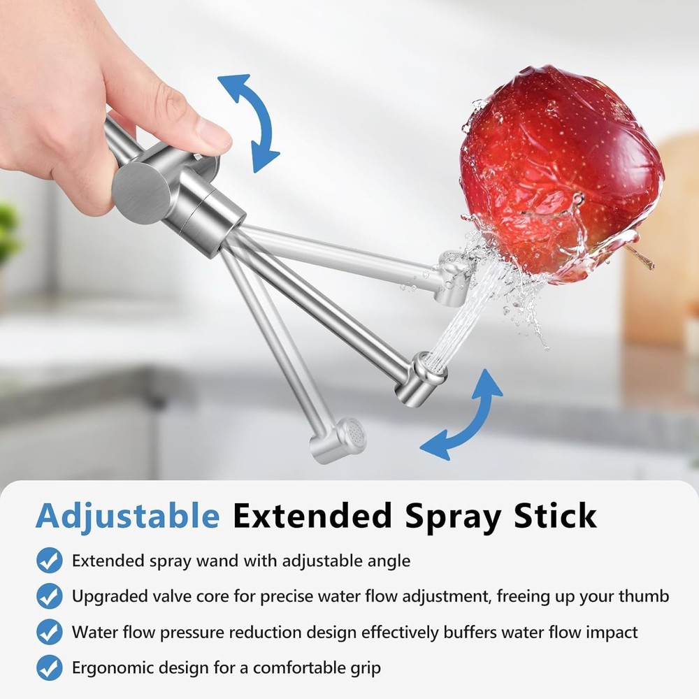Adjustable Flush Angle & Water Pressure for Personal Care