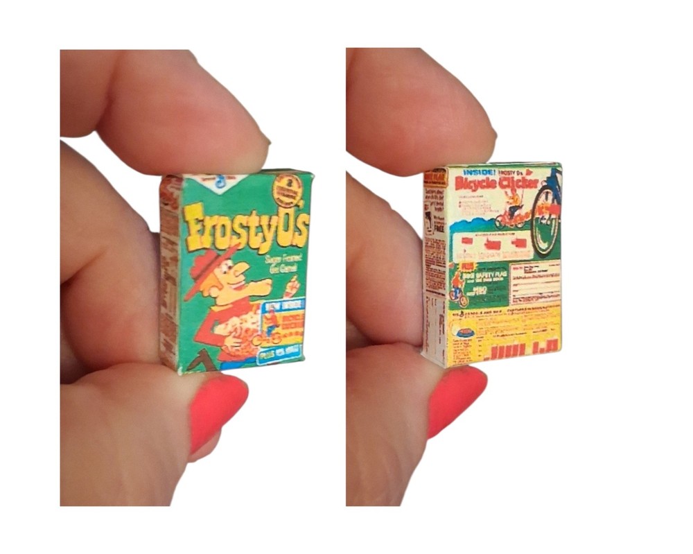 Dollhouse Miniature Vintage Cereal Boxes