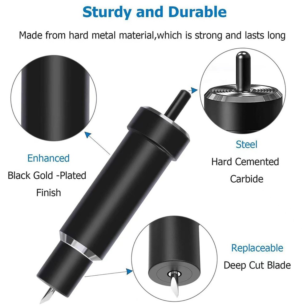 4pc 30/45/60° Replacement Deep Cut Blade w/Housing Holder for Cricut Explore