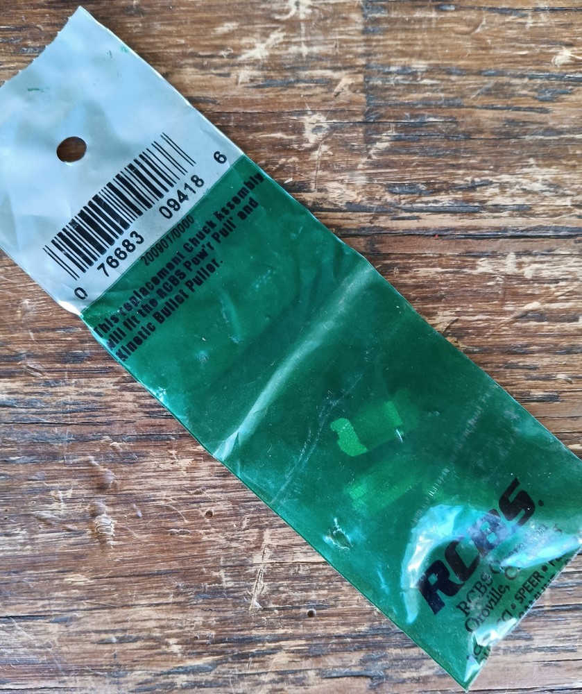 RCBS Bullet Puller Chuck Assembly #09418 Pow'r Pull ~ Rifle Pistol Reloading