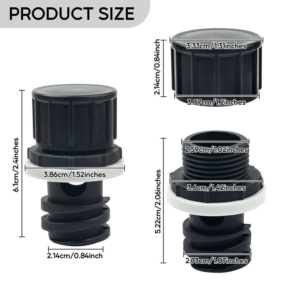 Cooler Drain Plug Hose Connection, Cooler Plug Replacement Compatible with Ye...