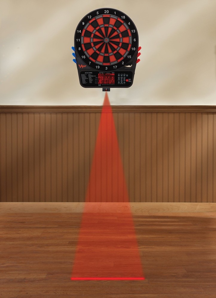Viper 800 Electronic Soft Tip Dartboard Bundle with LaserLite Laser Throw/Toe