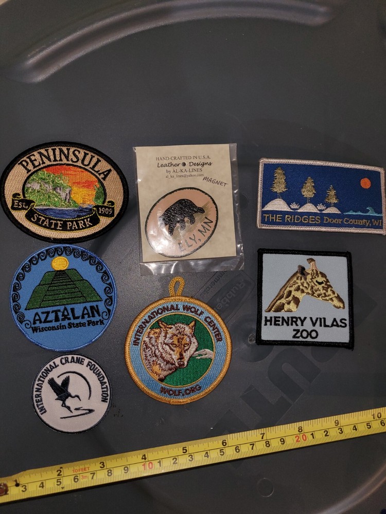 6 Patches And 1 Magnet Leather Ely,...