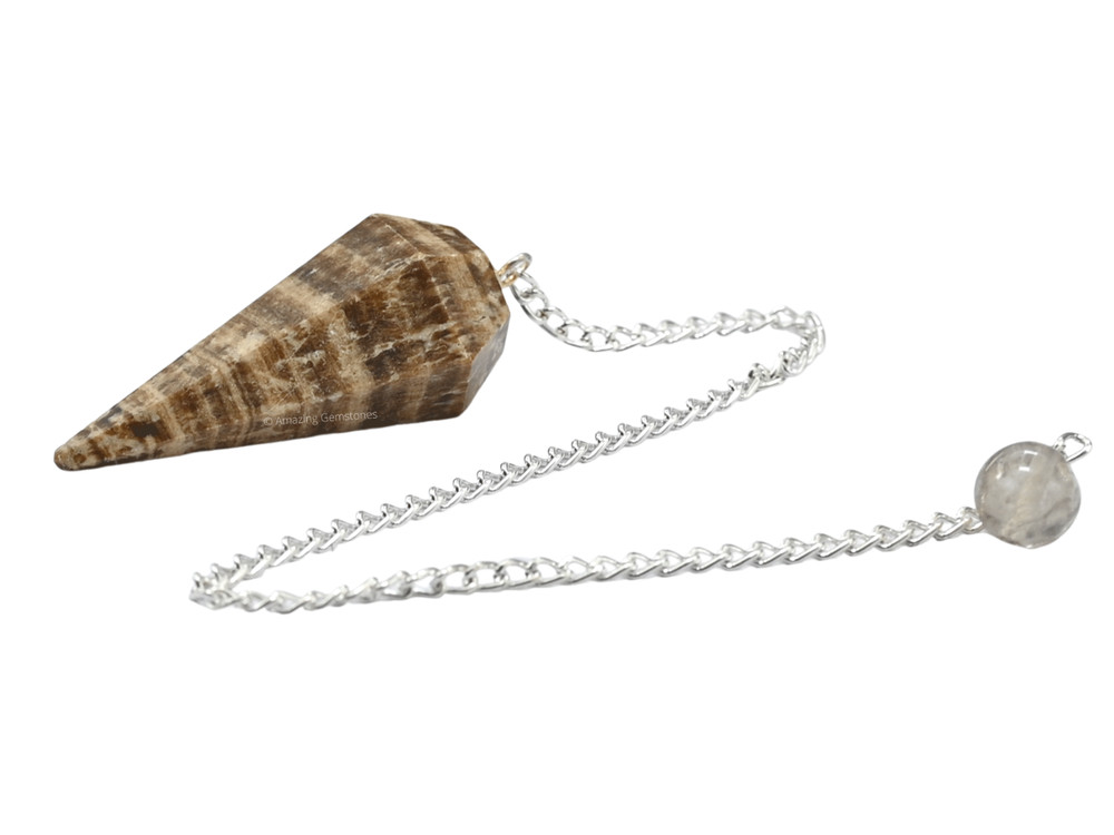 Aragonite Dowsing Crystal Pendulum