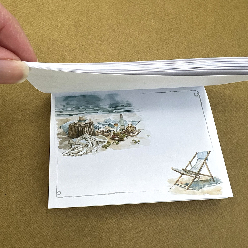 Tropical Beach Ocean Memo Pad 60 Sheets