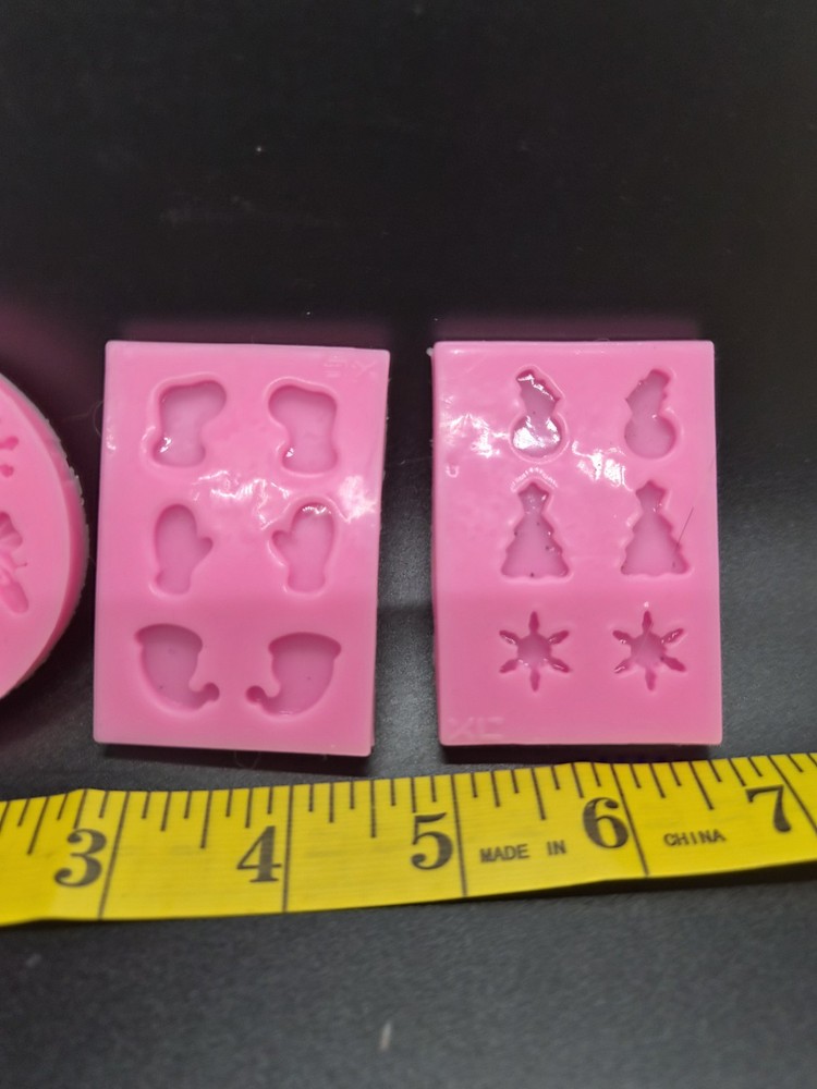 Winter Christmas Pink Silicone Mold Set