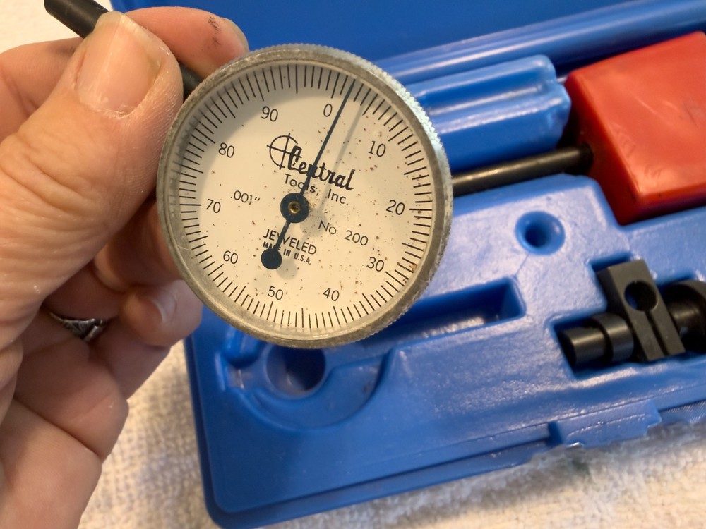 Central Tools No. 6405 Dial Indicator Set with Magnetic Base - Partial Set - USA
