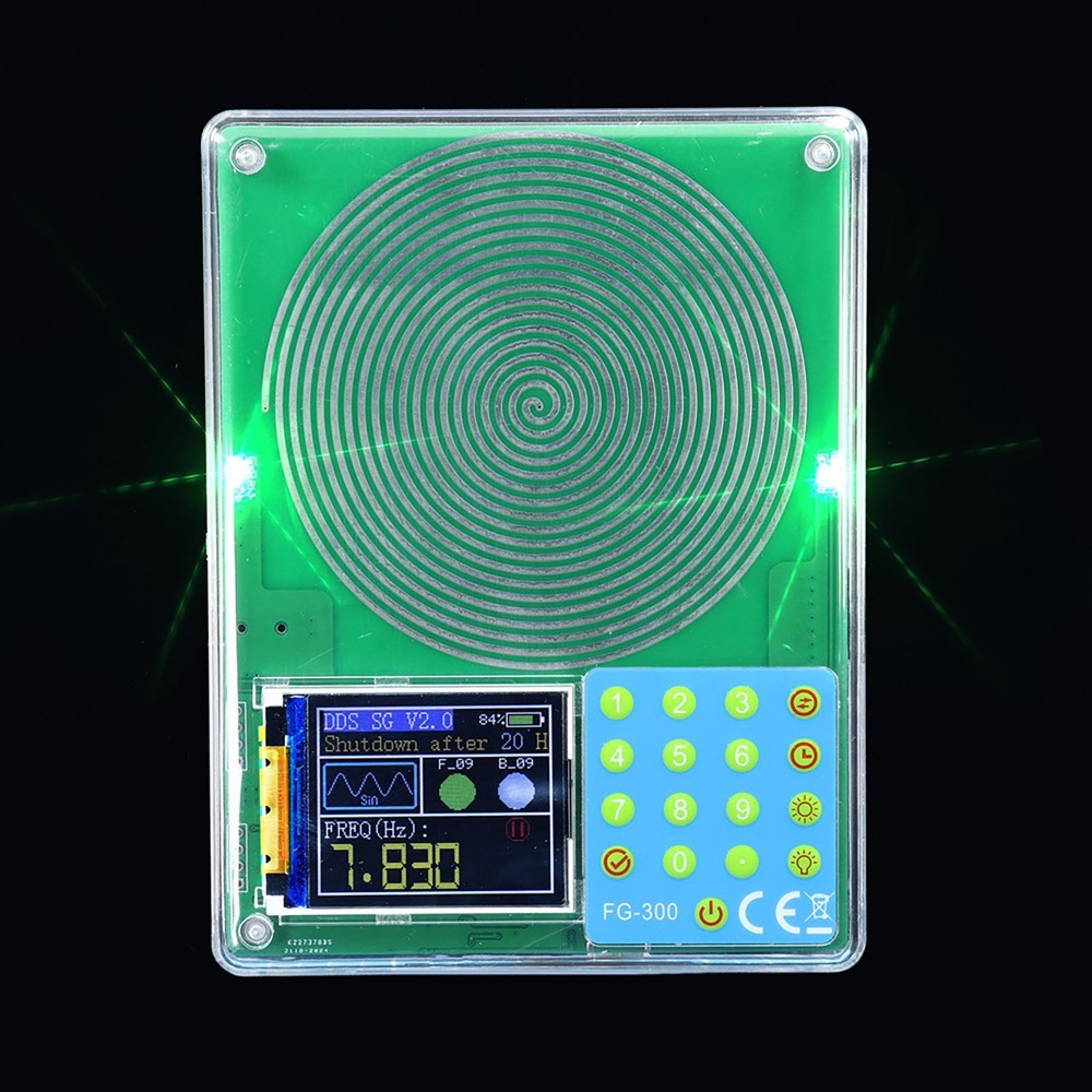 Frequency Generator Device 0.001Hz-200kHz Range with 13 Waveforms and Keypad