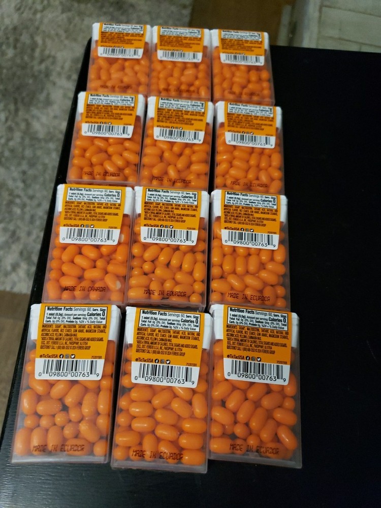 Tic Tac Orange Mints, Bulk 12 Pack 1 Oz Each, 60 Mints PER Pack