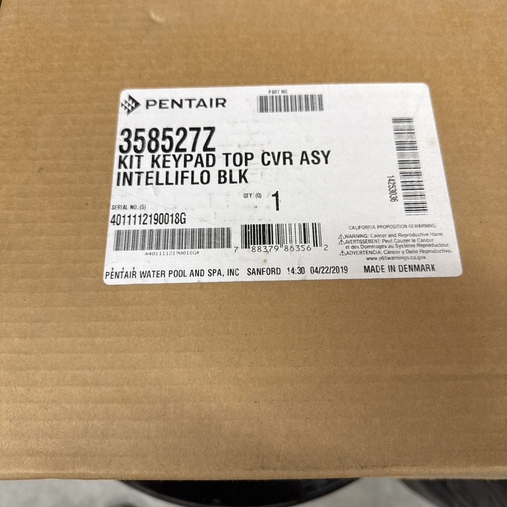 358527Z Pentair Keypad Assembly Kit