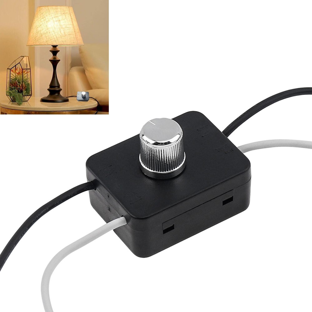 Built-in Dimmer Switch Combo Kit 120V 100W Rotary Canopy Dimmer Switch