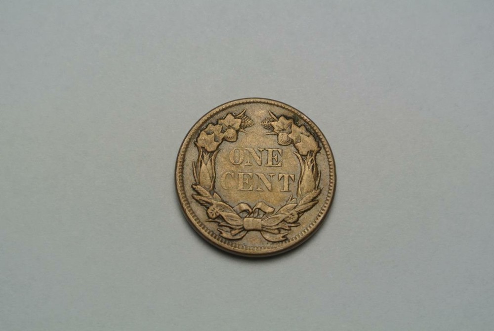 1857 Flying Eagle Cent, XF Condition - C7695