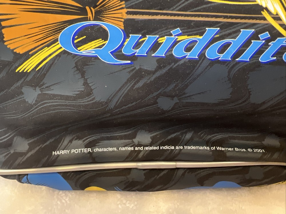 Original 2001 Harry Potter Quidditch Soft Lunch Box Bag