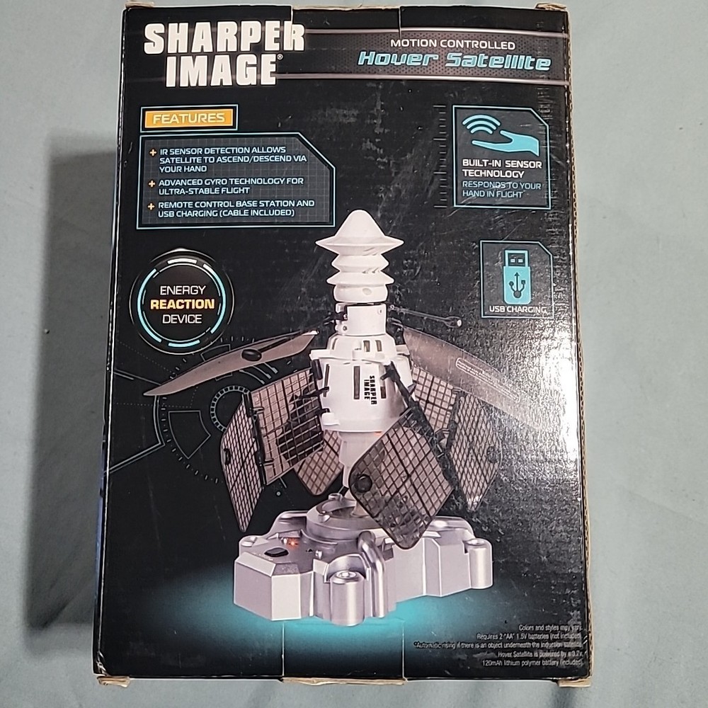 Sharper Image Motion Controlled Hover Satellite/ Energy Reaction Device NEW