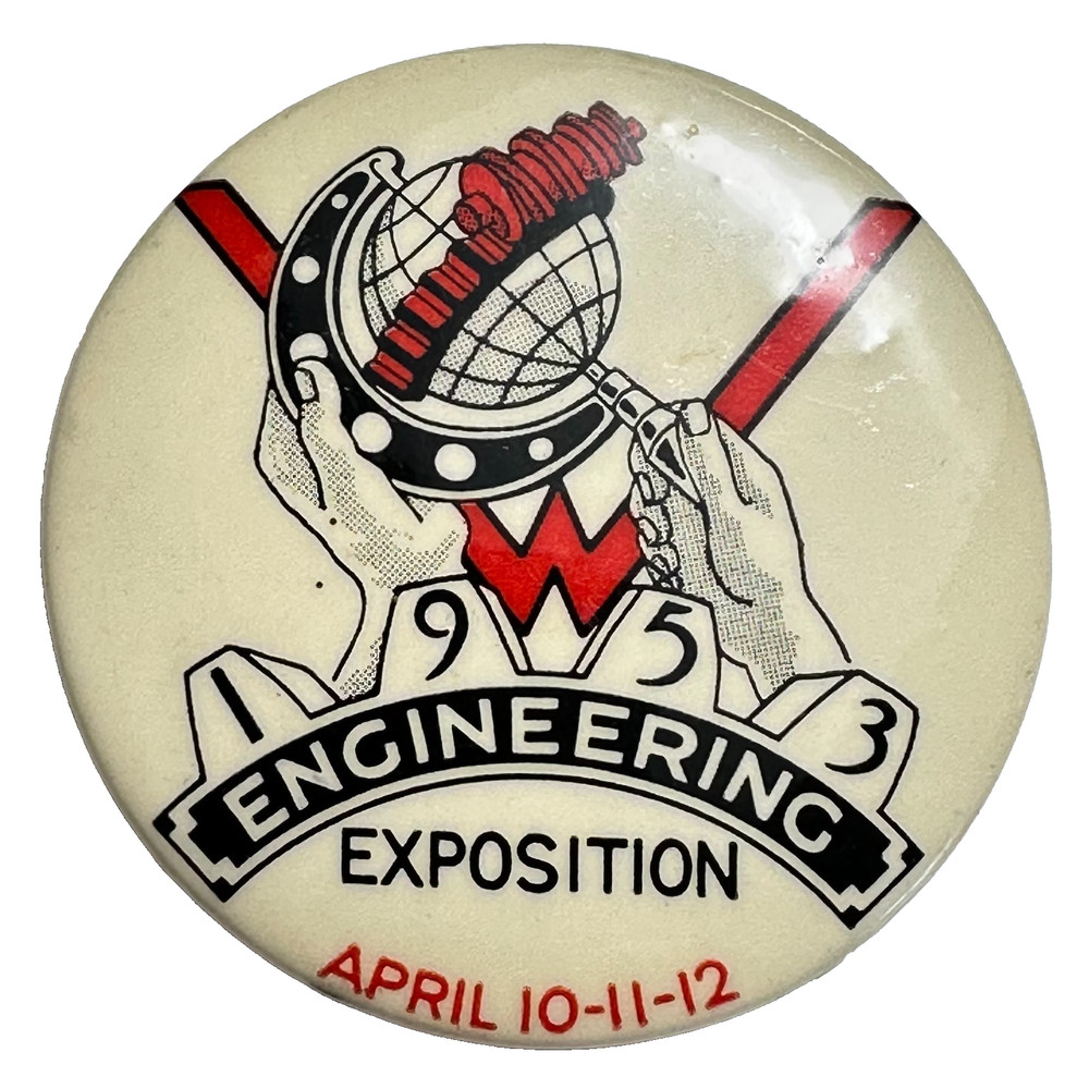 1953 Engineering Expo St Louis Button Co 2.25" Celluloid Pinback
