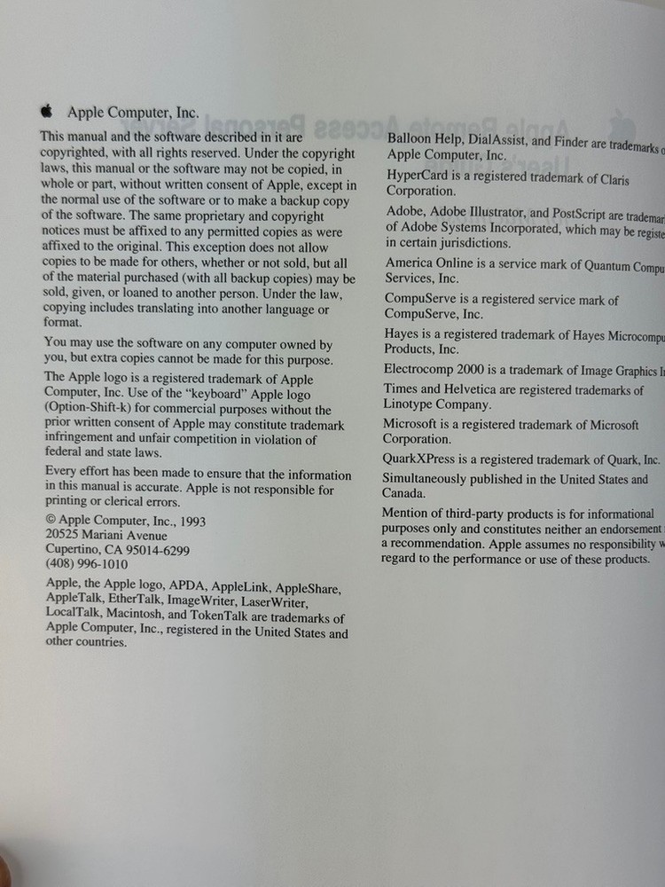 1993 Vintage Macintosh ~ Apple Remote Access Personal Server ~ NEVER USED